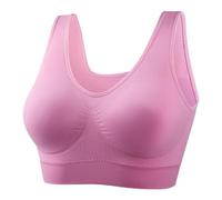 Sports Bras For Women UK Seamless Non Wired Bralettes Padded Full Coverage Push Up Bra Comfort Stretch Crop Tops Anti-Slip Large Breasts Vest Top Yoga Gym Activewear Leisure Sleep Daily Wear Plus Size