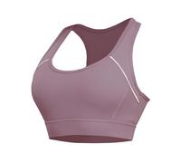 Sports Bras Women High Impact, Seamless Racer Back Padded Support Comfort Bra Adjustable Bean Paste Red(S)