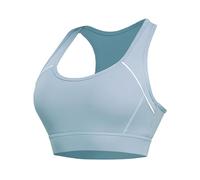 Sports Bras Women High Impact, Seamless Racer Back Padded Support Comfort Bra Adjustable Blue(XL)