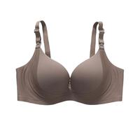 Sports Bras Women High Support-Black Bra Women Lactation Bra Thin Cavity Cup Breathable Maternity Bra Push Up Sag Bra (Brown, 40)