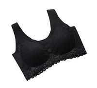 Sports Bras Women Lace Seamless Pull on Padded Bralette Wireless Full Cup HIgh Impact Brassiere Solid Color Comfort Underwear Smooth Soft Corset Tops Sleep Running Everyday Bra