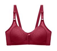 Sports Bras Women Non Wired Push Up Cotton Vest Bra Plus Size Front Closure Everday Bras for The Ladies Pull on Bras for Women UK Bralette for Large Busts