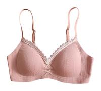 Sports Bras Women Plus Size, Stick on Bra Lightweight Floral Lacelette For Soft Support Unlined Comfort Wirefree Everyday T Shirt Delicate Embroidery