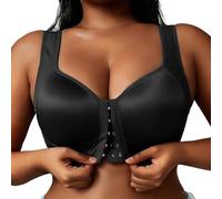Sports Bras Women Plus Size, Wireless Bra Comfortable And Transparent Shoulder Strap Cordless Backless Spongeless With Convertible Shoulder Straps