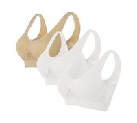 Sports Bras Women Push up Minimiser Bra Non Wired White Bralettes high Impact Wireless seamlessbra Ladies Plus Size Padded Bras UK