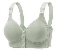 Sports Bras Women,Women's Thin Walled Fixed Cup Front Opening Large Middle And Elderly Foldable Bra For