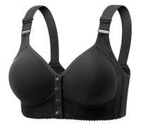 Sports Bras Women,Women's Thin Walled Fixed Cup Front Opening Large Middle And Elderly Foldable Bra For