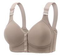 Sports Bras Women,Women's Thin Walled Fixed Cup Front Opening Large Middle And Elderly Foldable Bra For