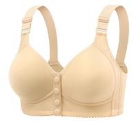 Sports Bras Women,Women's Thin Walled Fixed Cup Front Opening Large Middle And Elderly Foldable Bra For