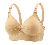 Sports Bras Women's Bras No Underwire Breathable Bras Full Support Bras Plus Size Brassiere Everyday Bra for Older Women Gathered Comfortable Underwear Daily Bra