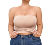 Sports Bras,Women'S Bras,Women's Push Up Strapless Bra - Seamless Gathering Front Closure Beauty Back Wireless Comfort Bra (Beige, XL)