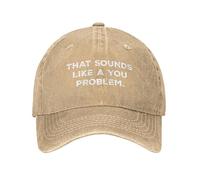 Sports Cap That Sounds Like A You Problem Golf Cap Fashion Peak Cap Uv Protection Sun Visor Hat for Outdoor Summer Climbing