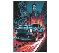 Sports Car 1000 Piece Jigsaw Puzzle- Brain Teaser Game for Adults & Children - Educational Activities Wooden Jigsaws 78×53cm