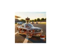 (Sports Car B) 300ml whiskey decanter bald eagle, dachshund, owl, shaped bottle, eagle shaped