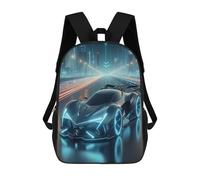 Sports Car Bookbags 3D Printed School Backpacks Boys Girls Personalized Rucksack School Bag Primary Student Kids Bookbag 17inch