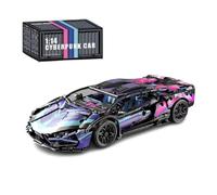 Sports Car Building Blocks Set, Lambo Racing Car Model, 1314 PCS 1: 14 Super Racing Sports Advanced Building Set, MOC Model Kit, Race Vehicle Toy Gift for Boys Girls Children Teens and Adults