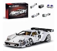Sports Car Building Set for Lambo Countach, Dynamic Version Speed Champions Racing Car Building Blocks, 1:8 Scale Collectible Car Model Set for Adults, Home Office Decor Gifts(4301 PCS)
