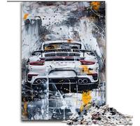 Sports Car Graffiti Jigsaw Puzzles 1000 Pieces for Adults Teens, Family Activity Fun at Home Activities, Birthday Present,Travel Gifts (50x75cm)
