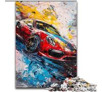 Sports Car Graffiti Jigsaws Puzzles 1000 Pieces for Adults Gifts, Toy Intellectual Game Artists Collection, Fine Art (26x38cm)