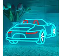 Sports Car Neon Sign Race Car Neon Sign for Wall Decor USB Powered Dimmable Car Neon Lights for Boys Girls Room Gameroom Party Holiday Birthday Gift (Car B)