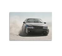 Sports Car Poster E46 3 Series Dynamic Drifting Speed Motion Dust Decorative Canvas Family Bedroom Artwork Picture Painting 24x36inch(60x90cm)