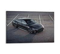 Sports Car Poster for Audi Rs7 Black Street Racing Car Poster Decorative Painting Canvas Wall Posters And Art Picture Print Modern Family Bedroom Decor Posters 24x36inch(60x90cm)