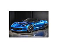 Sports Car Poster for Chevrolet Corvette C7.R American Muscle Cars Poster Decorative Painting Canvas Wall & Art Picture Print Modern Family Bedroom Decor 12x18inch(30x45cm)
