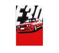 Sports Car Poster for E30 M3 BMW Racing Car Poster Decorative Painting Canvas Wall Posters And Art Picture Print Modern Family Bedroom Decor Posters 12x18inch(30x45cm)