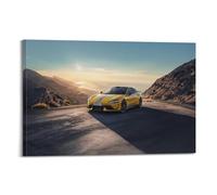 Sports Car Poster for SU7 Ultra - Mountain Road Driving Sunset Landscape Poster Decorative Painting Canvas Wall Posters And Art Picture Print Modern Family Bedroom Decor Posters 12x18inch(30x45cm)