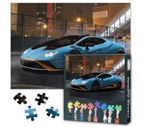 Sports Car Puzzles for Adults 1000 Pieces - Hard Impossible Challenging Family Puzzle Blue Supercar, 27.5x19.7 Inch Jigsaw Puzzles Hypercar, Puzzle Game for Women Home Decoration Gift