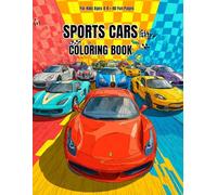 SPORTS CARS COLORING BOOK: 40 Fun Coloring Pages for Kids Ages 4-8