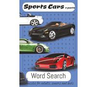 Sports Cars & Parts Word Search: Word Searches with easy-to-read print about Super Sports Cars, engines, parts and more | 6x9 inches, 55+ puzzles... gift for vacations, holidays and relaxing
