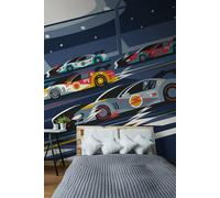 Sports Cars Wall Mural Origin Murals Navy W350cm x H280cm