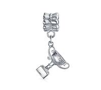 Sports Champion Winners Cup Trophy Dangle Charm Bead For Women Teen .925 Sterling Silver Fits European Bracelet