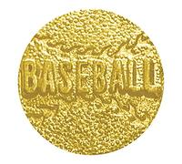 Sports Chenille Lapel Pins: 44 Varieties - Bright Gold - Unisex - Clutch Back, 1 Pack, Zinc, sphalerite