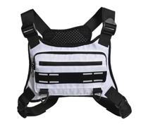 Sports Chest Bag Breathable Reflective Adjustable Chest Bag Lightweight | Mobile Phone Bag for Women Running Fitness Cycling Hiking Outdoor Activities Travel Walking Commuting Daily Wear Gym