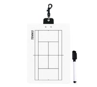 Sports Clipboard, Whiteboard for Badminton, Demonstration Board with Double Sides, Durable Game Board, Training with Marker Included, Ball Sports Accessories for Volleyball Tennis Coaching