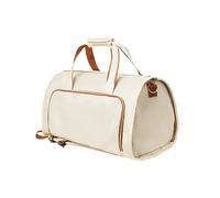 Sports Clothing Bag for Travel - 2 in 1 Handbag, Convertible Travel Organizer | Foldable Business Suit Carrier for Men and Women, Lightweight Weekend Hanging Luggage, beige, Se référer au descriptif