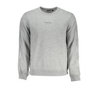 Sports Crewneck Long Sleeve Sweatshirt with Contrast Details and Logo Print - male - Calvin Klein - Sweatshirts - Gray - XL - Sweatshirts & Hoodies XL