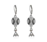 Sports Dangle Earrings for Women - Rhinestone-Encrusted Ball & Athlete Charms, Football/Basketball/Volleyball/Soccer/Baseball Jewelry, M, Acrylic, No Gemstone