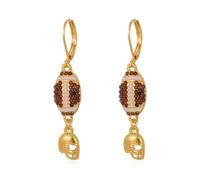 Sports Dangle Earrings for Women - Rhinestone-Encrusted Ball & Athlete Charms, Football/Basketball/Volleyball/Soccer/Baseball Jewelry, M, Acrylic, No Gemstone