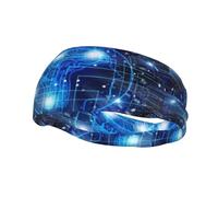 Sports Decorative Sweatband AEKGOHP Artificial Intelligence Brain Printed - Stretchable, Breathable, Soft, and Sweat Wicking Headband for Men and Women