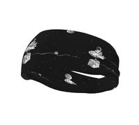 Sports Decorative Sweatband AEKGOHP Astronaut galaxy Printed - Stretchable, Breathable, Soft, and Sweat Wicking Headband for Men and Women
