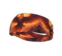 Sports Decorative Sweatband AEKGOHP beautiful phoenix Printed - Stretchable, Breathable, Soft, and Sweat Wicking Headband for Men and Women