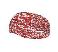 Sports Decorative Sweatband AEKGOHP Canadian flag Printed - Stretchable, Breathable, Soft, and Sweat Wicking Headband for Men and Women