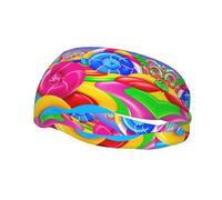 Sports Decorative Sweatband AEKGOHP candy land Printed - Stretchable, Breathable, Soft, and Sweat Wicking Headband for Men and Women