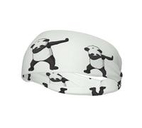 Sports Decorative Sweatband AEKGOHP Cool Panda Printed - Stretchable, Breathable, Soft, and Sweat Wicking Headband for Men and Women
