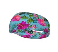 Sports Decorative Sweatband AEKGOHP Hello Hawaii Printed - Stretchable, Breathable, Soft, and Sweat Wicking Headband for Men and Women