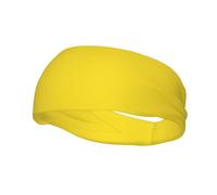 Sports Decorative Sweatband AEKGOHP Pale yellow Printed - Stretchable, Breathable, Soft, and Sweat Wicking Headband for Men and Women