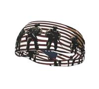 Sports Decorative Sweatband AEKGOHP US Military Soldiers Patriotic Memorial Day Printed - Stretchable, Breathable, Soft, and Sweat Wicking Headband for Men and Women